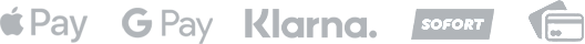 Apple Pay, Google Pay, Klarna, Sofort, Card